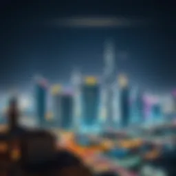 Stunning view of Dubai skyline illuminated for Eid celebrations