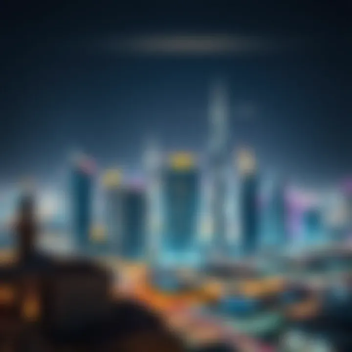 Stunning view of Dubai skyline illuminated for Eid celebrations