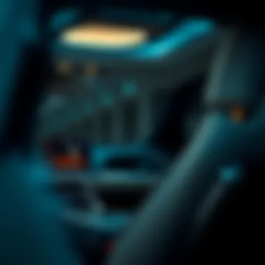 Luxury Interior Features of Orion Vehicle A close-up of the Orion vehicle's interior features highlighting luxury and technology