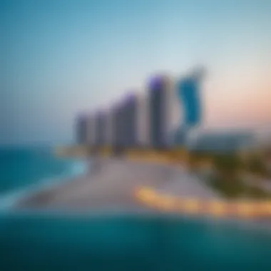 Glistening beachfront at Palm Jumeirah