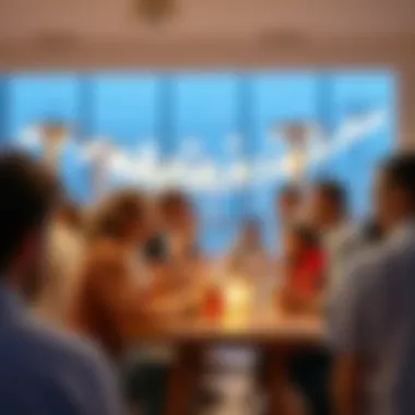 A vibrant community event taking place at the Pavilion, highlighting its role as a social hub