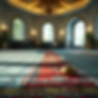 A Prayer Rug for Ramadan Reflection Prayer rug laid out for spiritual reflection