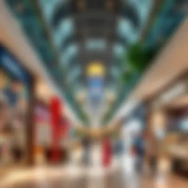 Interior view highlighting diverse retail offerings within the shopping center.