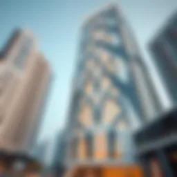 Stunning facade of the Reem Tower showcasing modern architecture