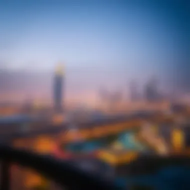 Panoramic view of Dubai skyline from Sandoval Park Residence