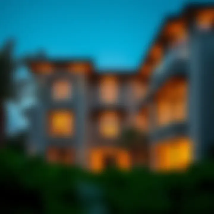 Exterior view of Sandoval Park Residence showcasing architectural elegance