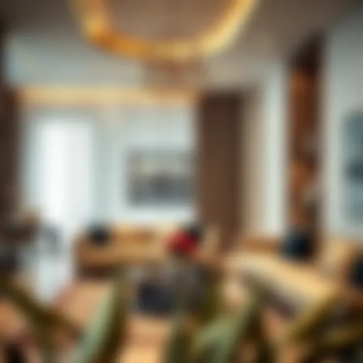 Contemporary interior design elements of a unit in Sandoval Park Residence