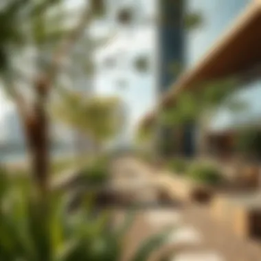 Innovative urban landscaping promoting tranquility