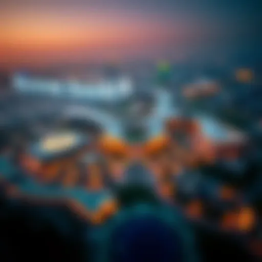 Aerial view of Silicon Oasis showcasing its modern architecture