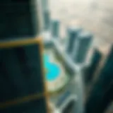 Aerial view of Sky View Dubai showcasing architectural beauty