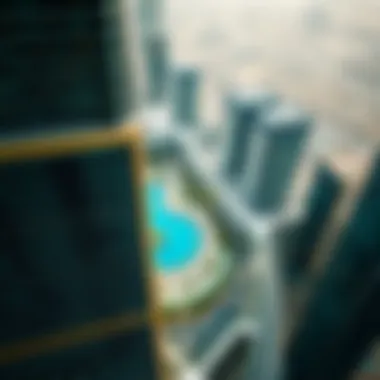 Aerial view of Sky View Dubai showcasing architectural beauty