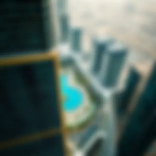 Aerial view of Sky View Dubai showcasing architectural beauty