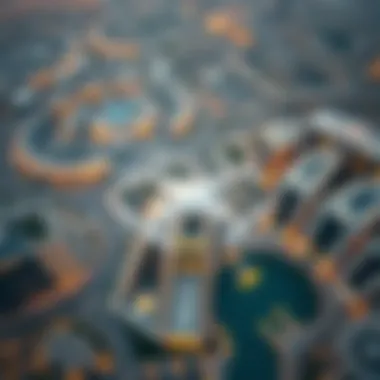 Aerial Perspective of SkyDubai Aerial view of SkyDubai showcasing its architectural design