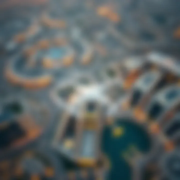 Aerial Perspective of SkyDubai Aerial view of SkyDubai showcasing its architectural design