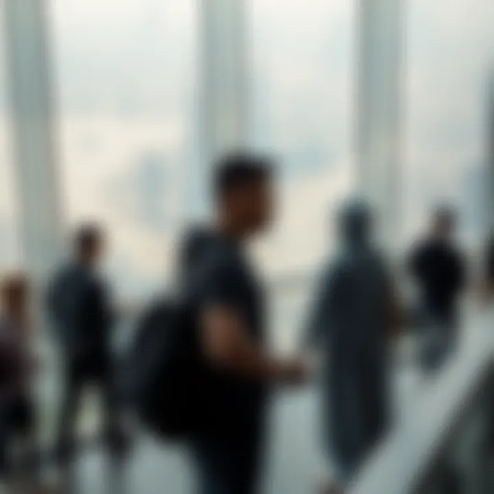 Engagement at SkyDubai Visitors engaging in activities at SkyDubai