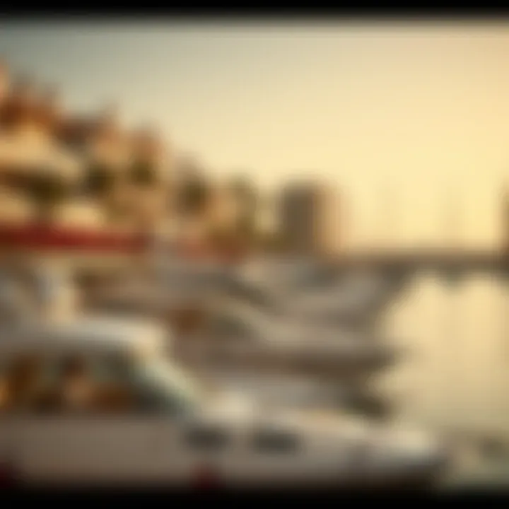 Vibrant marina community with boats and yachts