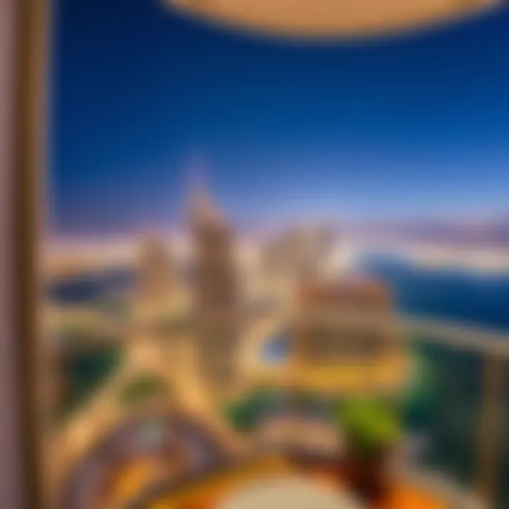 Panoramic Balcony View from Marina Crown Panoramic view from the balcony of Marina Crown overlooking Dubai Marina and its surroundings.