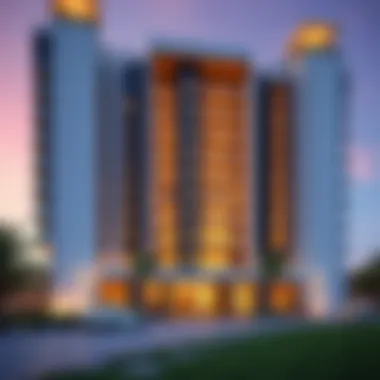 Luxurious exterior view of Tiara Residences