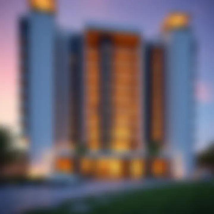 Luxurious exterior view of Tiara Residences