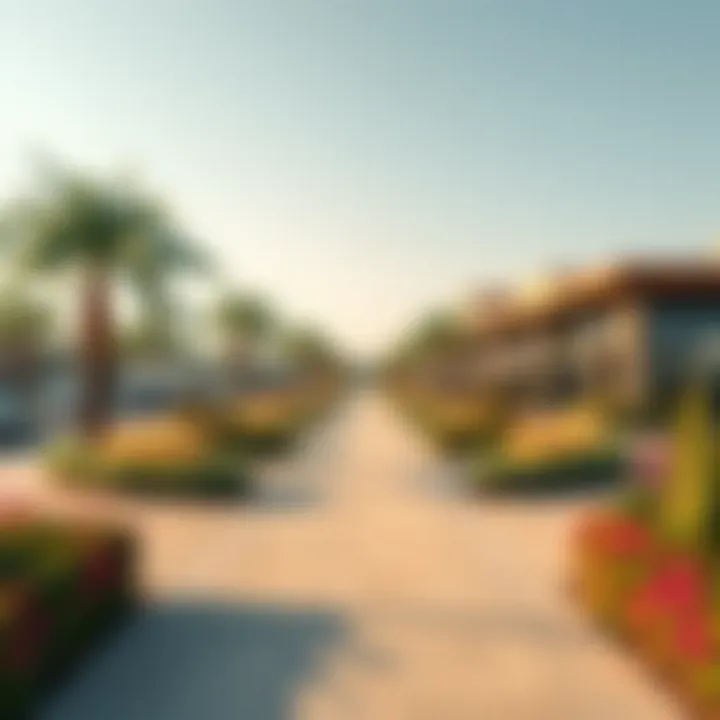 Scenic parks and recreational areas in Townsquare Al Qudra