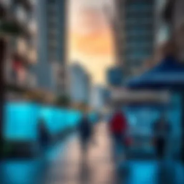 Vibrant community atmosphere in Dubai Marina