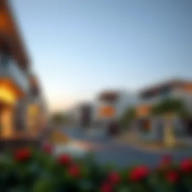 Luxury residential properties in Dubai Motor City highlighting modern architecture