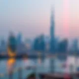 Detailed view of Dubai skyline representing residency opportunities