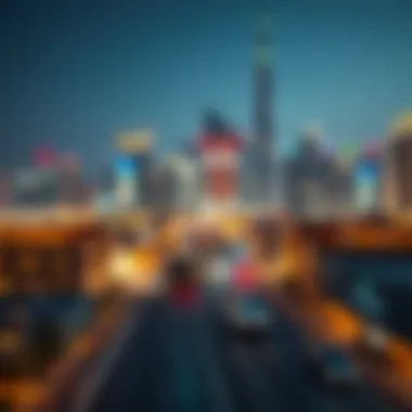 Dubai skyline showcasing business hubs