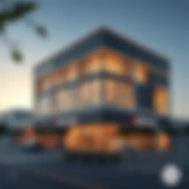 Exterior view of Union Coop Al Nahda showcasing modern architecture