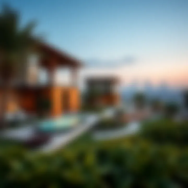 Serene Landscapes of Urban Oasis Beautiful landscaped areas within Urban Oasis