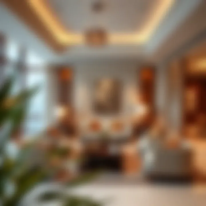 Opulent Living Spaces Luxurious living room interior at Verona by Damac