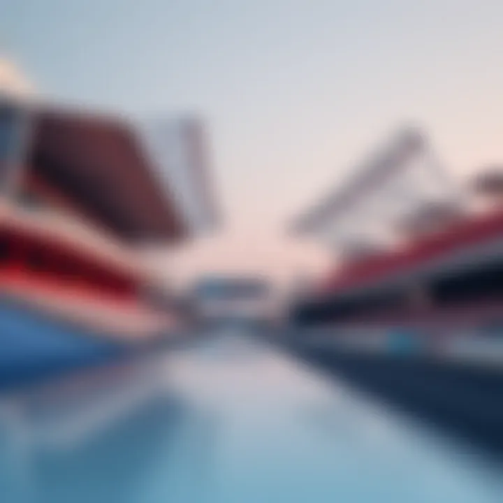 Architectural Features of Yas F1 Track Architectural features of the Yas F1 Track's grandstands